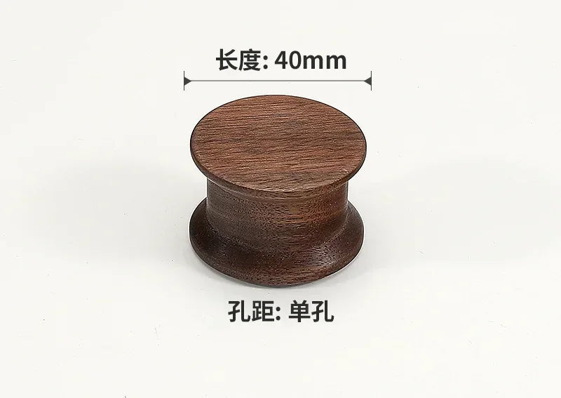 1PCS wooden wardrobe door handles high-end natural wood wind extended walnut cabinet drawer handles kitchen cabinet handles Oasis Select 40mm