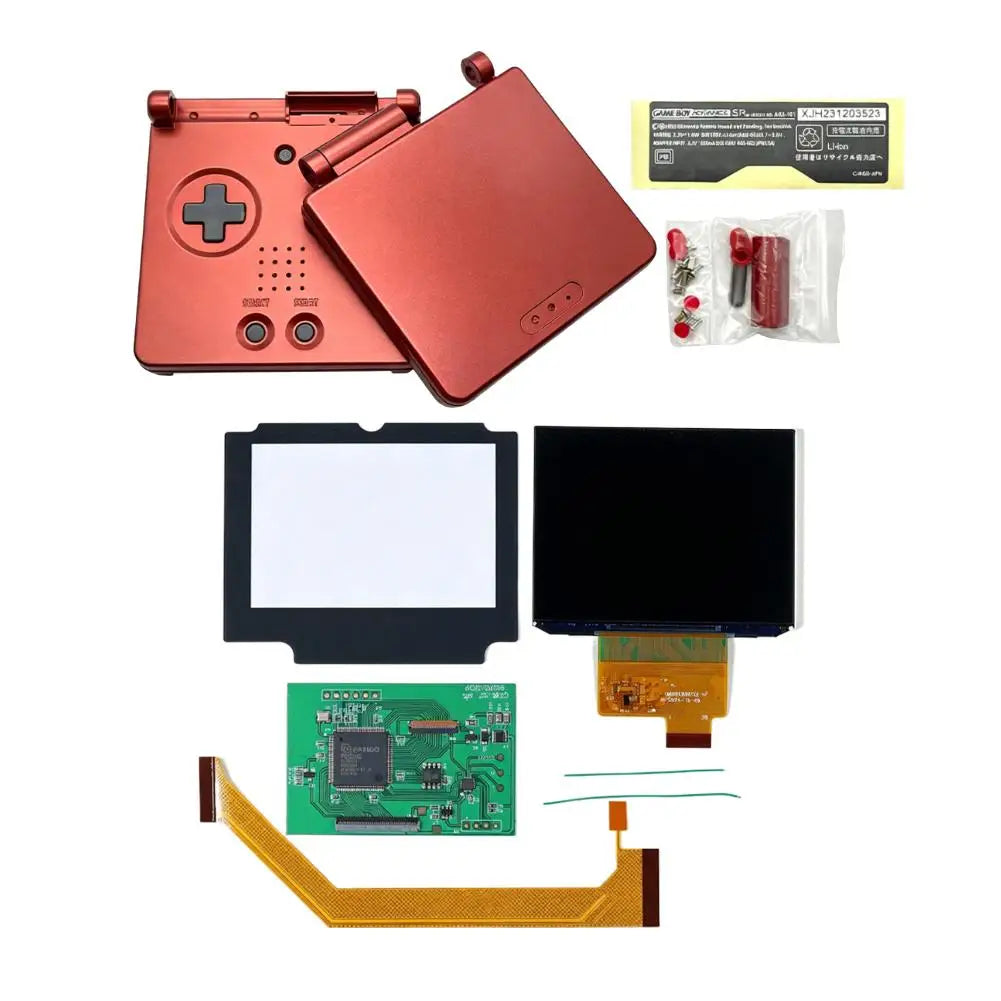 IPS V4 LCD Screen Kit for GBA SP – High Brightness + Shell