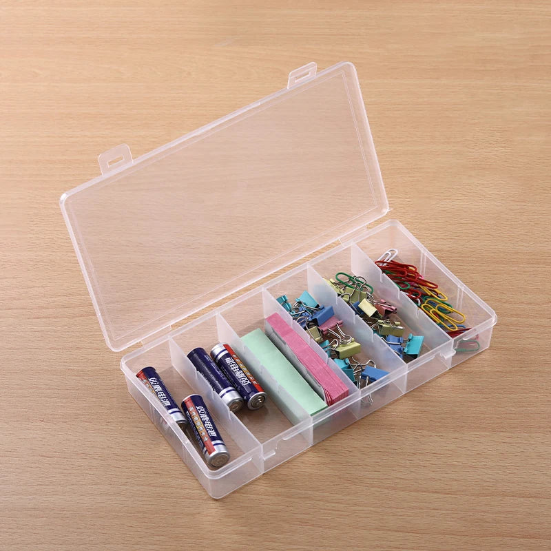 6 Grids Compartment Plastic Storage Box Practical Toolbox Transparent PP Boxes Bead Jewelry Case Display Organizer Container Oasis Select