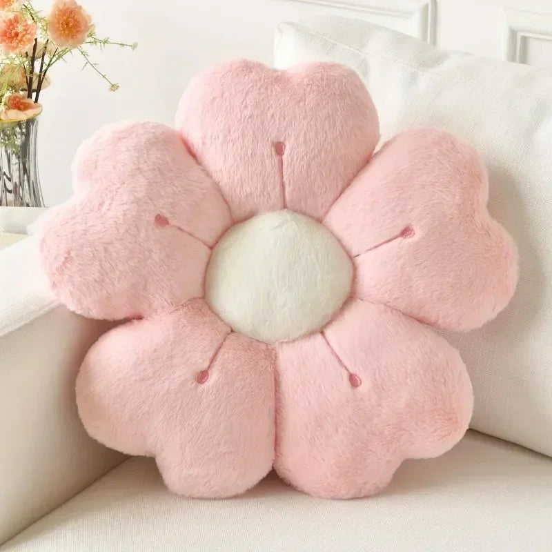 Flower-Shaped Plush Throw Pillow - Comfortable and Cute Mattress and Sofa Decor Cushion, Chair Cushion floor cushion Oasis Select