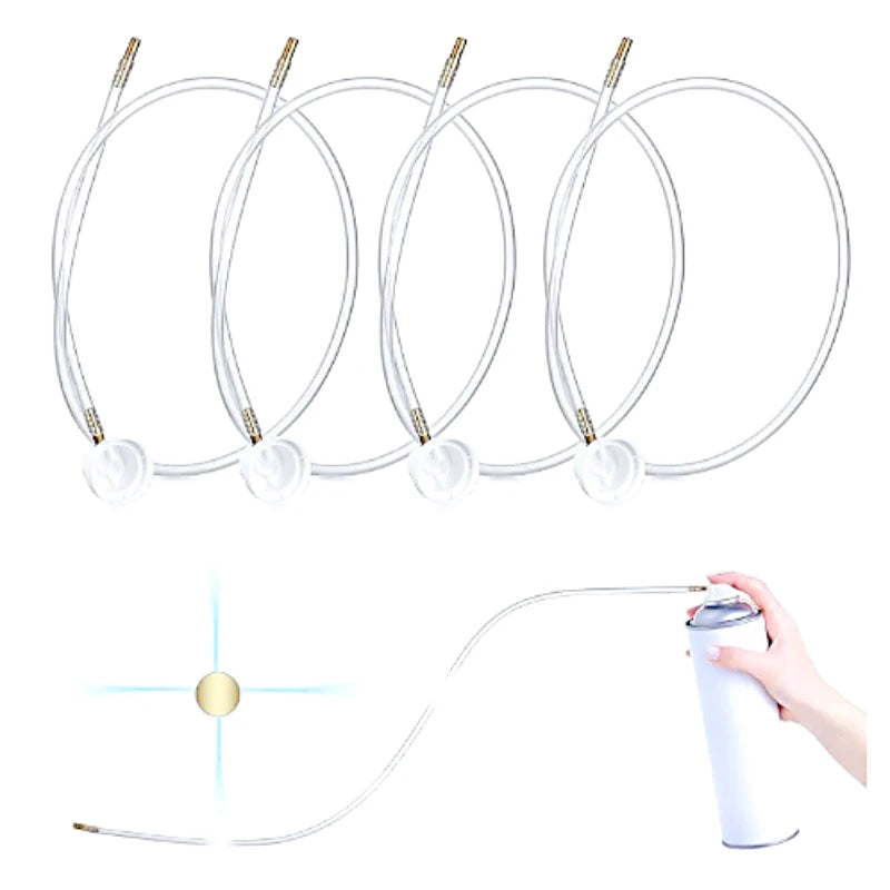 Extension Hose Aerosol Nozzle Auto AccessoriesFluid Film Plastic & Metal Fit For Aerosol Cans Spray Oasis Select