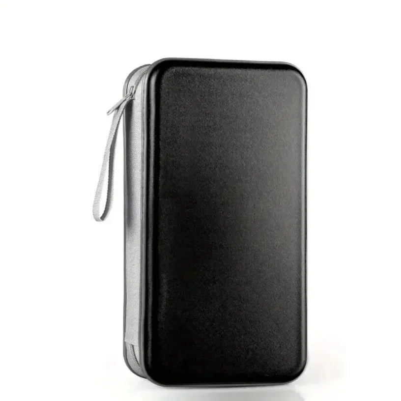 CD Case, DVD Case Holder 96 Capacity Hard Plastic CD DVD Disc Cases Storage Binder Wallet for Car Home Office Travel Oasis Select