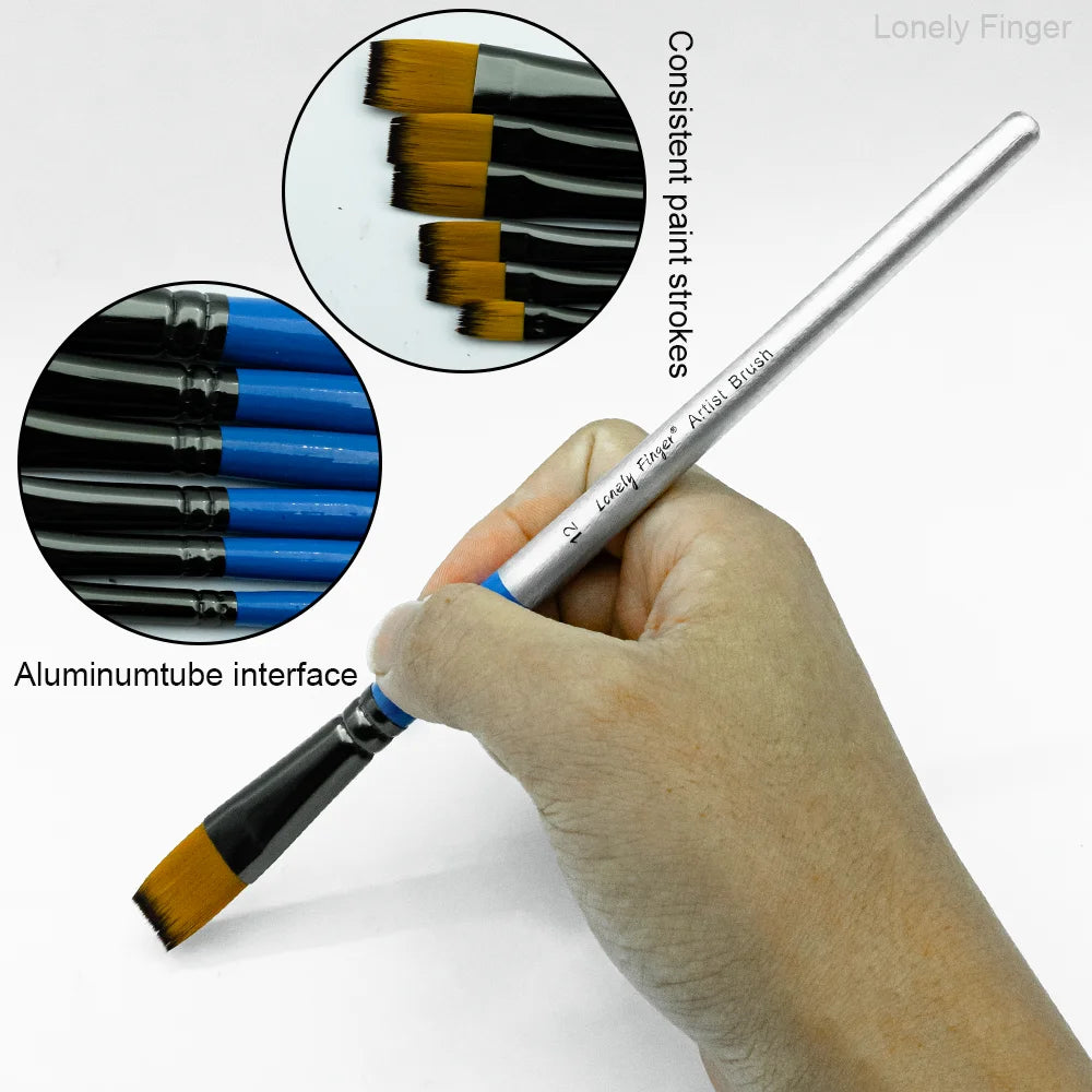 Paint Brush Set, 6pcs Artist Brushes for Body Face Painting,Acrylic Painting Watercolor Oil Gouache – Perfect for Artists, Perfo Oasis Select