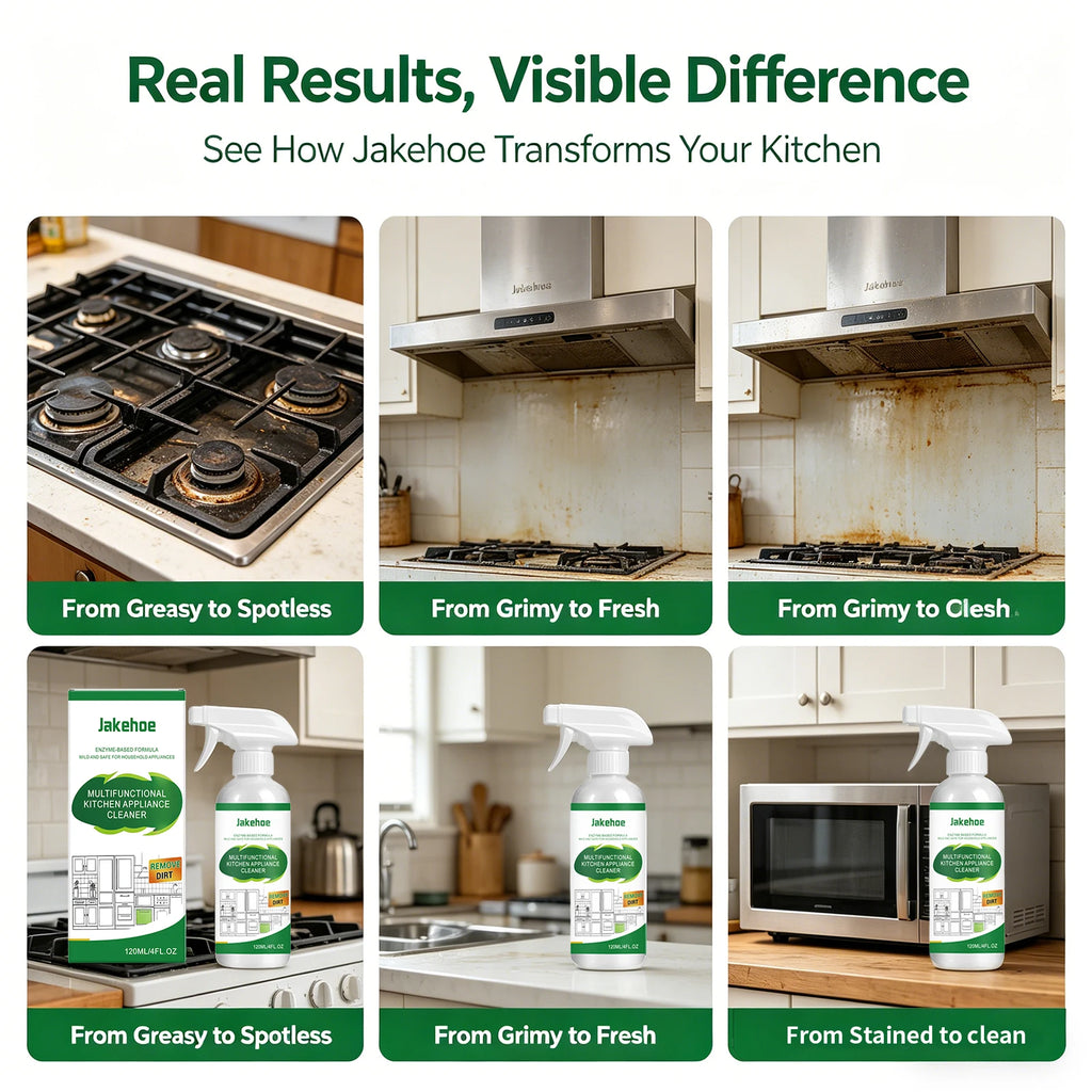 Kitchen Appliances Cleaner for Stovetops, Ovens, And Range Hoods Remove Dirt Grease Enzyme Based Cleaning Spray Cleaning Tools ﻿ Oasis Select