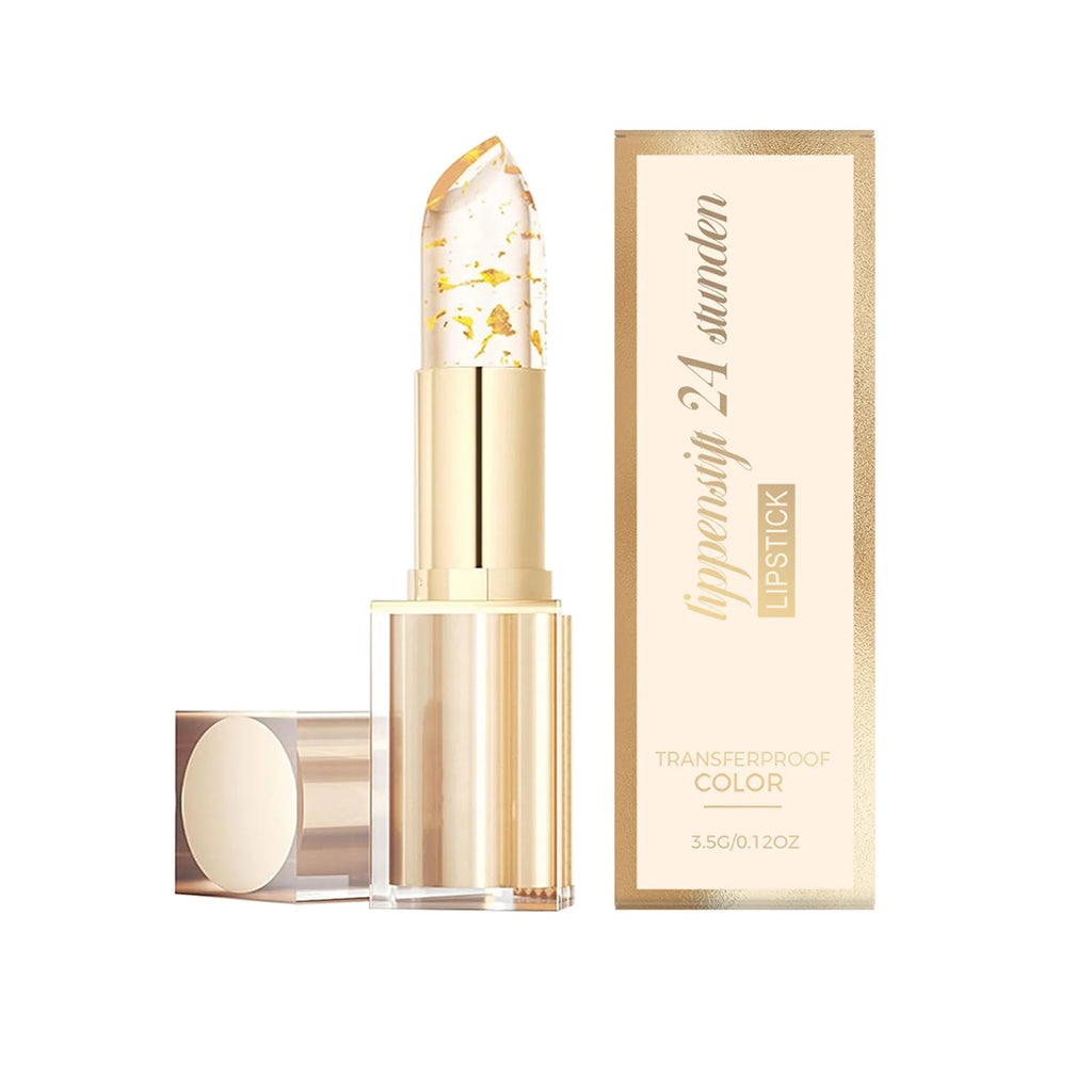 Lip Balm Gold Foil Temperature Color Changing Moisturizing Non Sticky Non Transfer Long Lasting Hydrating Daily Lip Care Oasis Select 1pcs