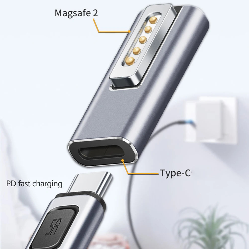 Magnetic USB-C to MagSafe 1 & 2 PD Fast Charging Adapter – MacBook