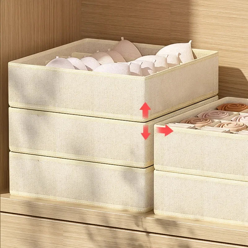 Sports Bra Underwear Organizer Storage Box Panties Socks Storage Boxes Wardrobe Clothes Organizer Cabinet Drawers Separator Box Oasis Select
