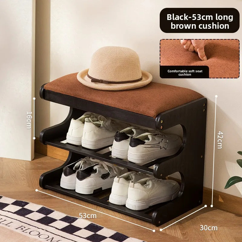 shoe changing stool at the door of the home, small apartment entering the door for storage, shoe stool entering the home Oasis Select Black 50 long