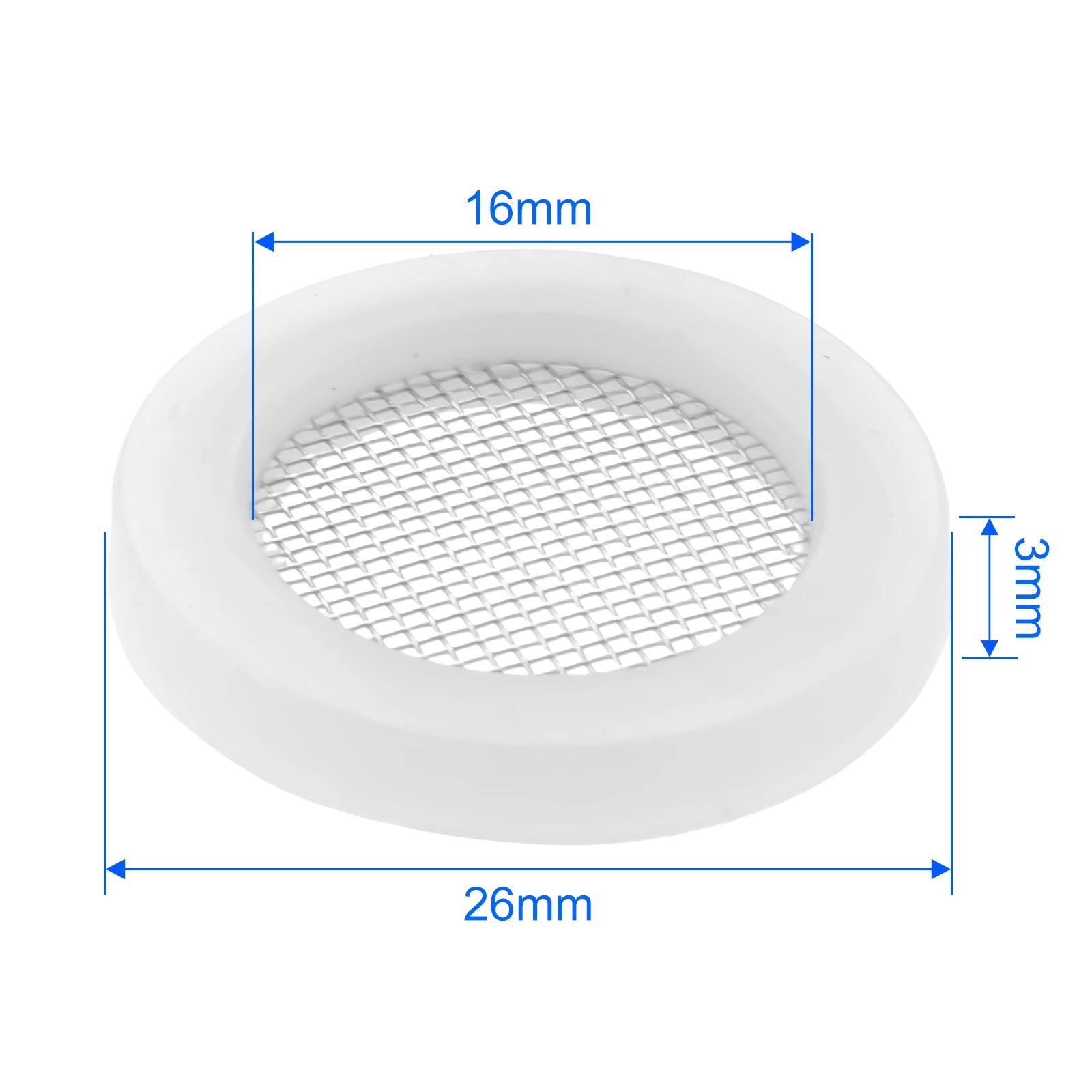 10/40PCS Filter Washer Gasket NBR Rubber Seal Pad 19/22/26/30mm Anti-Corrosion for Shower Garden Hose Washing Machine Faucet Oasis Select 26mm White