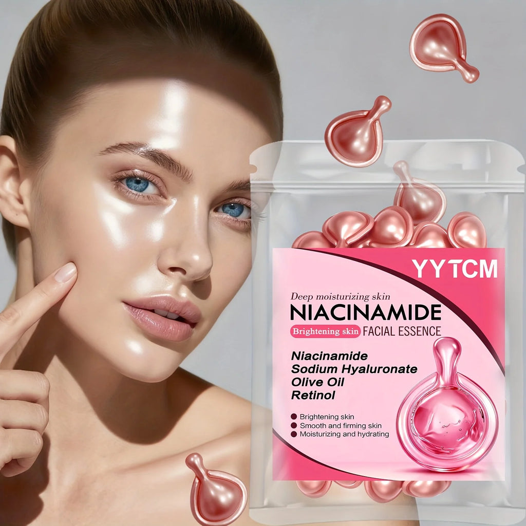 Niacinamide & Retinol Facial Essence Capsules – Brighten & Hydrate Facial Essence Serum Oasis Select