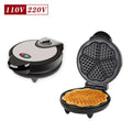 Electric Waffles Maker Bubble Egg Cake Oven Breakfast 5 Heart-Shaped Waffles Griddle Iron Maker Cooking Appliance Oasis Select black UK
