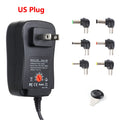 Adjustable Power Supply AC 220V 110V TO DC 3V 4.5V 5V 6V 7.5V 9V 12V Power Supply Adapter 30W USB Universal Charger 5V 2.1A Oasis Select US Plug