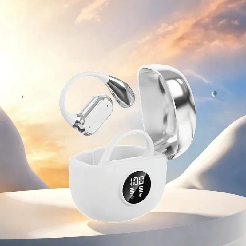 New TWS clip-on sports headphones fasion comfortable headset music deep bass hanging Earbuds for all smartphones Oasis Select