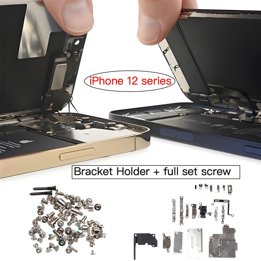 iPhone 12 Series Inner Metal Bracket Holder & Full Screw Set