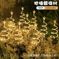Led Solar Floor Insert Lights, Spiral Lights, Christmas Garden Lawn Camping Lights, Warm Light Atmosphere, Party Decorations Oasis Select Warm White Solar 1 tow 3