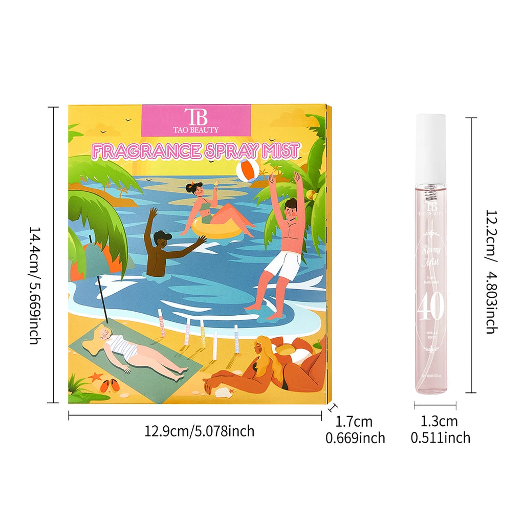 5-Piece Alcohol-Free Floral & Fruit Fragrance Spray Set 10ml Fragrance Spray Set Oasis Select