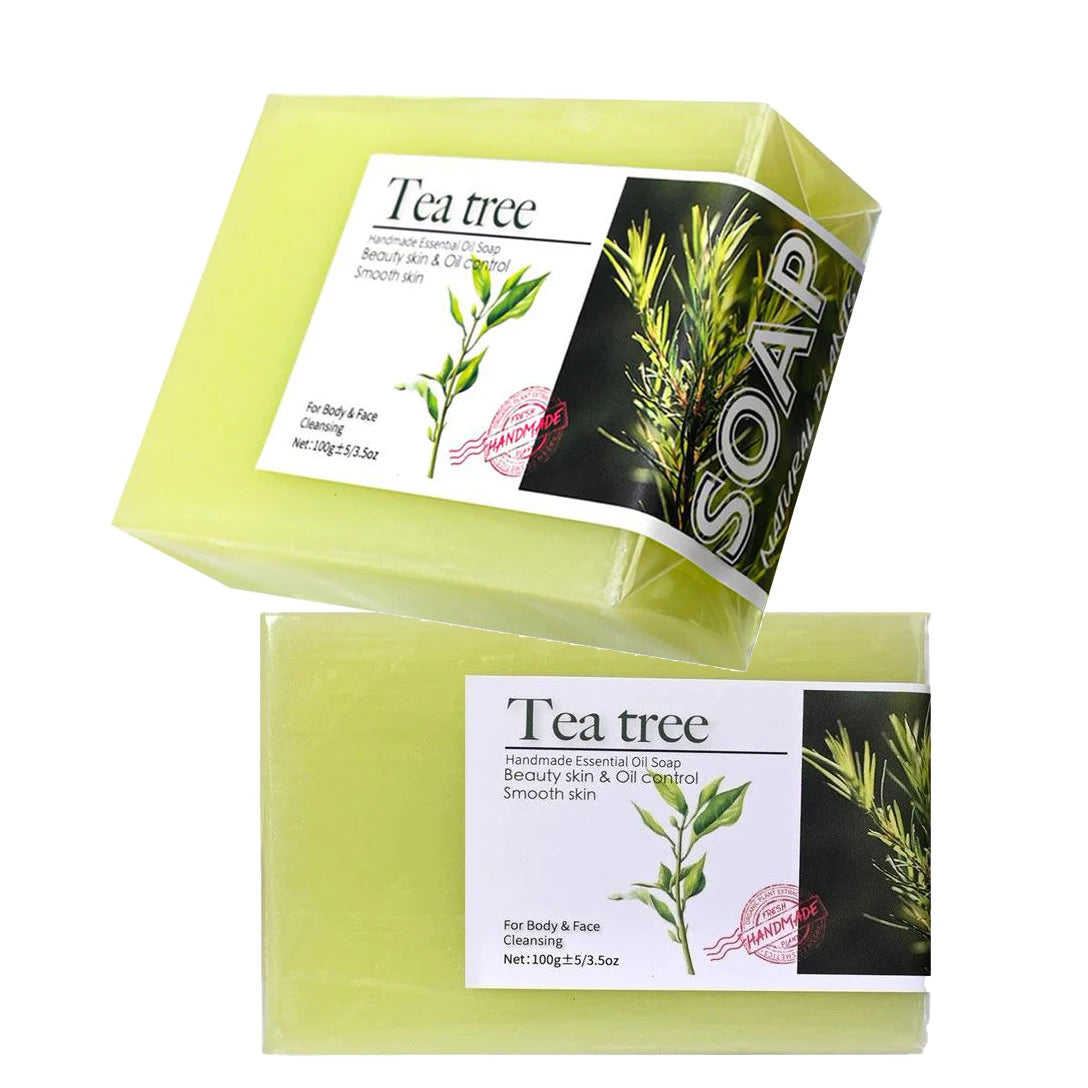 Tea Tree Oil Soap Bar – Handmade Natural Face & Body Wash Natural Soap Bar Oasis Select