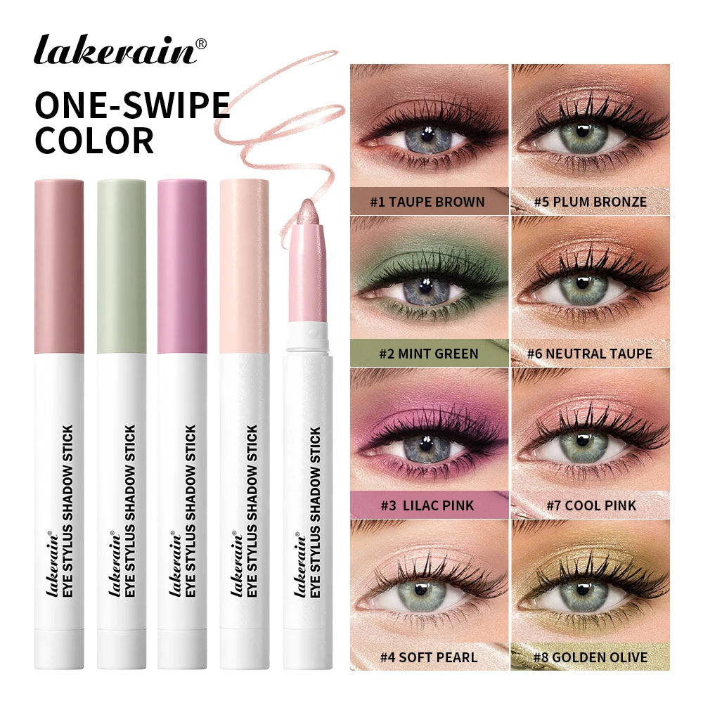Eyeshadow Stick Colorful Shimmer Glitter Matte High Pigmented Waterproof Cream Eyes Shadow Pencil Long Lasting Makeup Cosmetic Oasis Select