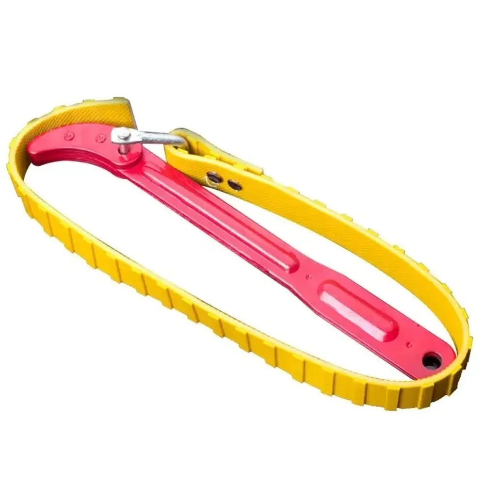 8IN Belt Wrench Oil Filter Puller Strap Spanner Chain Wrench Strap Opener Adjustable Strap Opener Cartridge Disassembly Tool Oasis Select