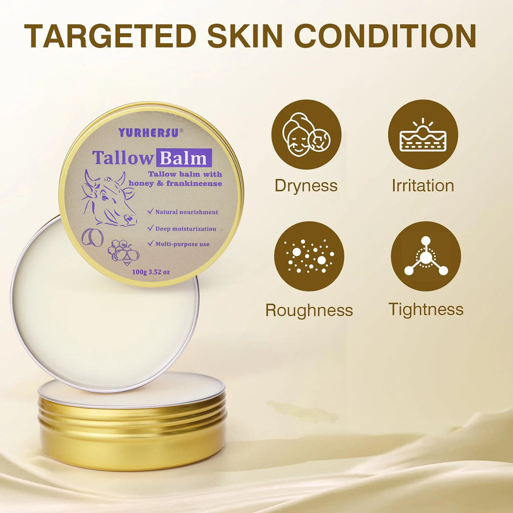 YURHERSU Bovine Tallow Face Cream – Deep Moisture & Nourishment Face Moisturizer Cream Oasis Select