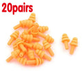 10/30 Pairs Silicone Ear Plugs Sound Insulation Ear Protector Anti Noise Snore Comfortable Sleeping Earplugs For Noise Reduction Oasis Select 20pairs Orange