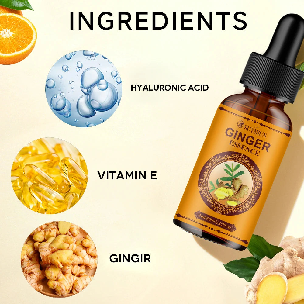 SUYARUN Vitamin E & Hyaluronic Acid Ginger Serum – Anti-Aging, Hydrating, Brightening Skin Care for All Skin Types. Oasis Select