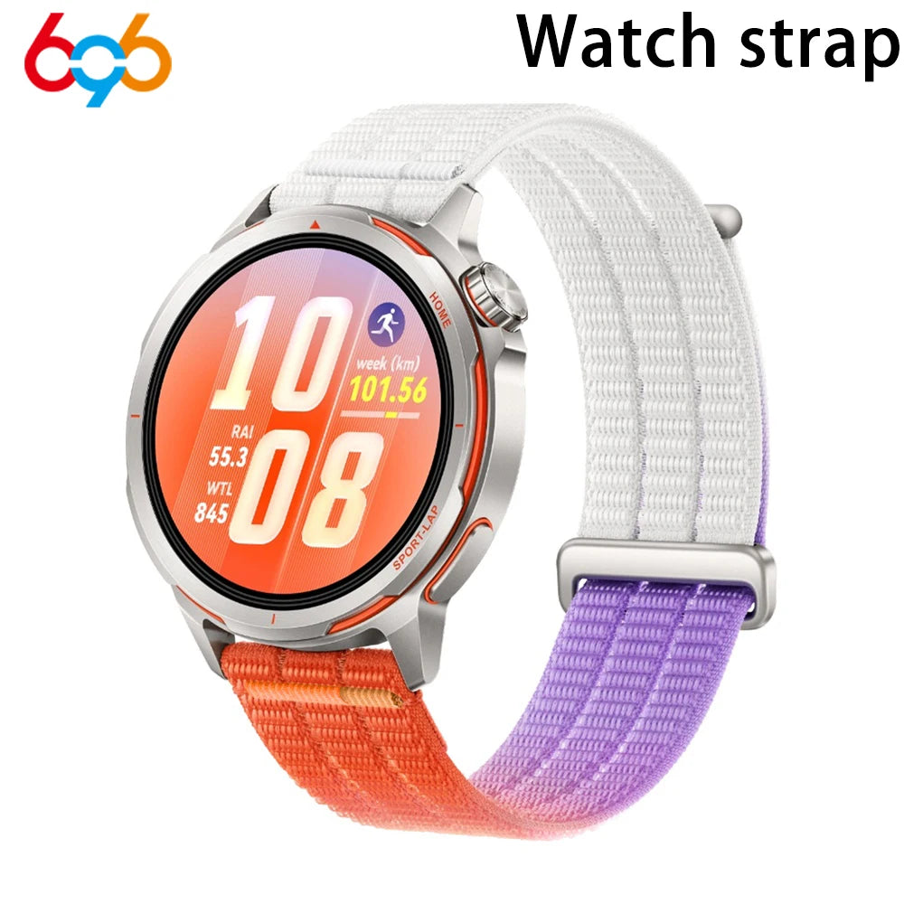 18mm/20mm/22mm Two-Section Hardware Stitched Cloud-Sense Breathable Nylon Loop Watch Strap Watchstrap Universal Braided Band Oasis Select OR 22mm