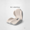 Soft Memory Cotton Seat Cushion Office Sedentary Seat Cushion Decompression Sitting Posture Correction Artifact Chair Cushion Oasis Select grey and white