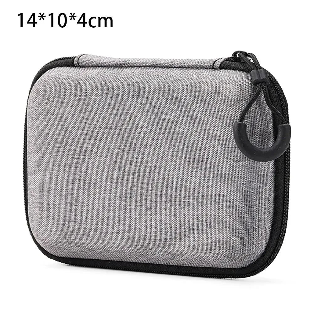 1Pc EVA Storage Bag Earphone/Phone/Charging Cable Pouch Carrying Bag Mini Zipper Earphone Case Portable Digital Accessories Oasis Select 14x10x4cm