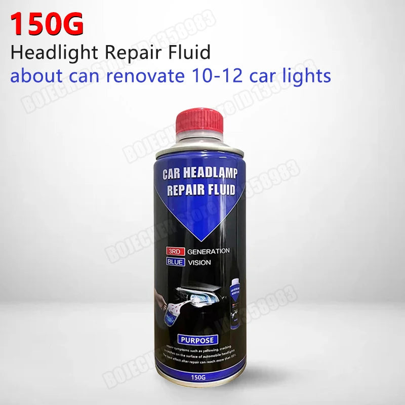 Car Headlight Polishing Liquid Polymer Car Headlamp Renovation Restoration Cleaning Agent 50ML/100ML/150G Auto Repair Products Oasis Select 150G Repair Fluid