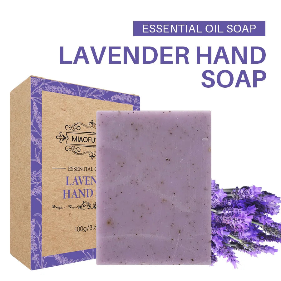 Frosted Scrub Soap – Rose, Tea Tree, Lavender & Coconut Oil Handmade Scrub Soap Oasis Select Lavender