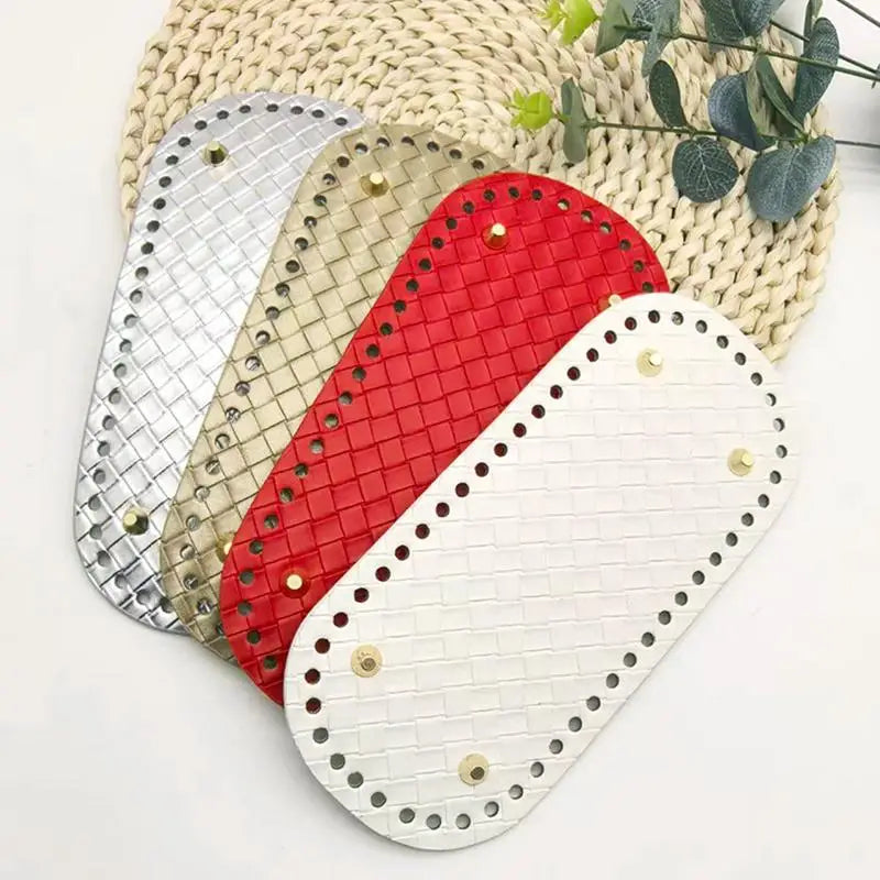 PU Leather Bag Base 22x10cm | DIY Crochet Purse Bottom DIY Bag Base Oasis Select