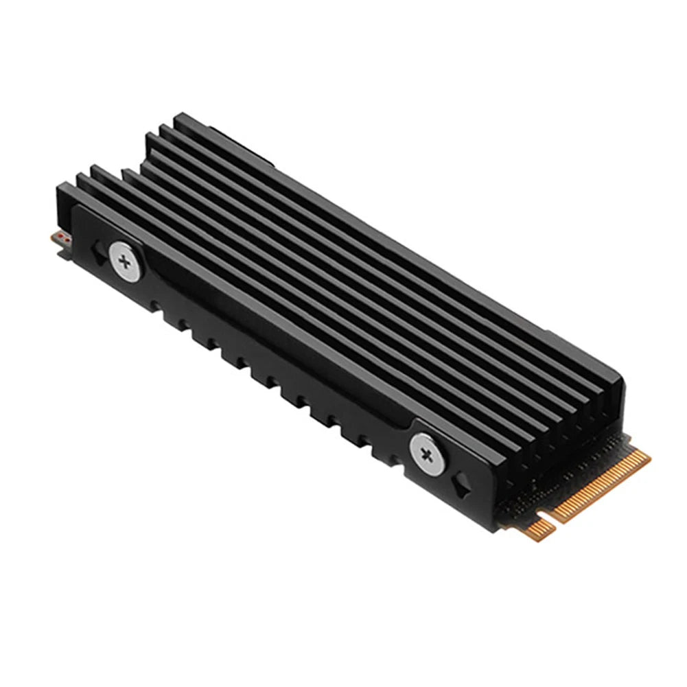 M.2 2280 NGFF/NVME SSD Heatsink Aluminum Heatsink with Silicone Thermal Pad Solid State Drive Radiator PC Accessories Oasis Select C Black China Mainland