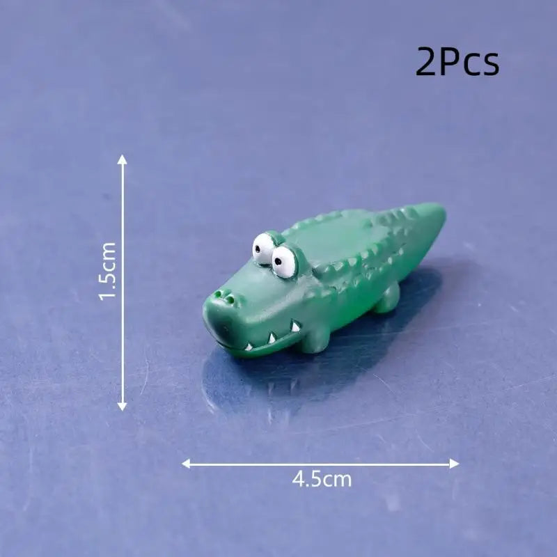 Charming Mini Capybara Resin Figurines (2Pcs), Animal Ornaments for DIY Fairy Garden, Moss Landscape Decor Oasis Select A10