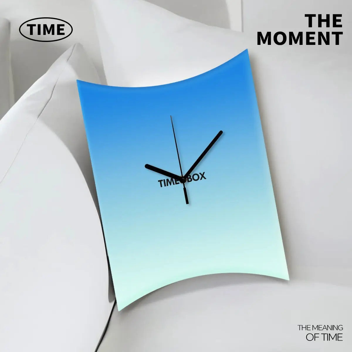 Time Box Modern Creative Living Room Wall Clock Simple Bedroom Decoration Perforated Silent Clock Clocks Wall Home Decor Oasis Select