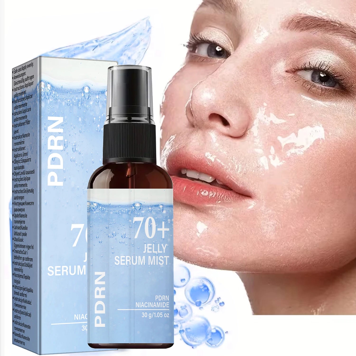 PDRN Jelly Serum Mist – Niacinamide, Collagen & Hyaluronic Acid