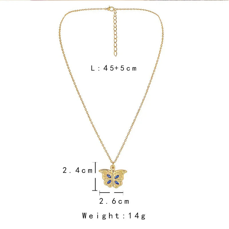 Butterfly "I Love You" Openable Pendant Necklace for Women Pendant Necklace Oasis Select