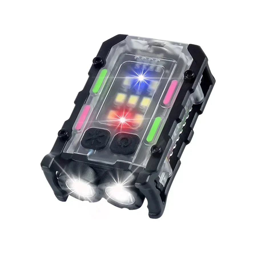 Mini Portable LED COB Flashlight Head Rotation Magnetic Torch Built-in Battery USB Rechargable Outdoor Camping Emergency Lantern Oasis Select B