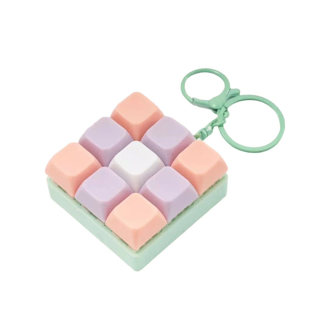 9-Key Fidget Keyboard Keychain – Anti-Stress Toy for Adults Fidget Stress Toy Oasis Select A One Size