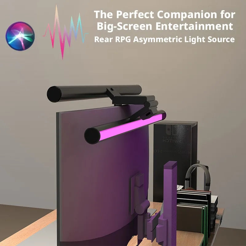 SHINEKNOT RGB Dual Monitor Light Bar | Dimmable LED Desk Lamp