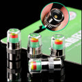 4Pcs 2.2Bar 32-to-35 PSI Car Tire Pressure Monitor Valve Stem Caps 2.4Bar 36PSI Sensor Indicator Easy to Read 3 Color Eye Alert Oasis Select 2.4Bar 36PSI