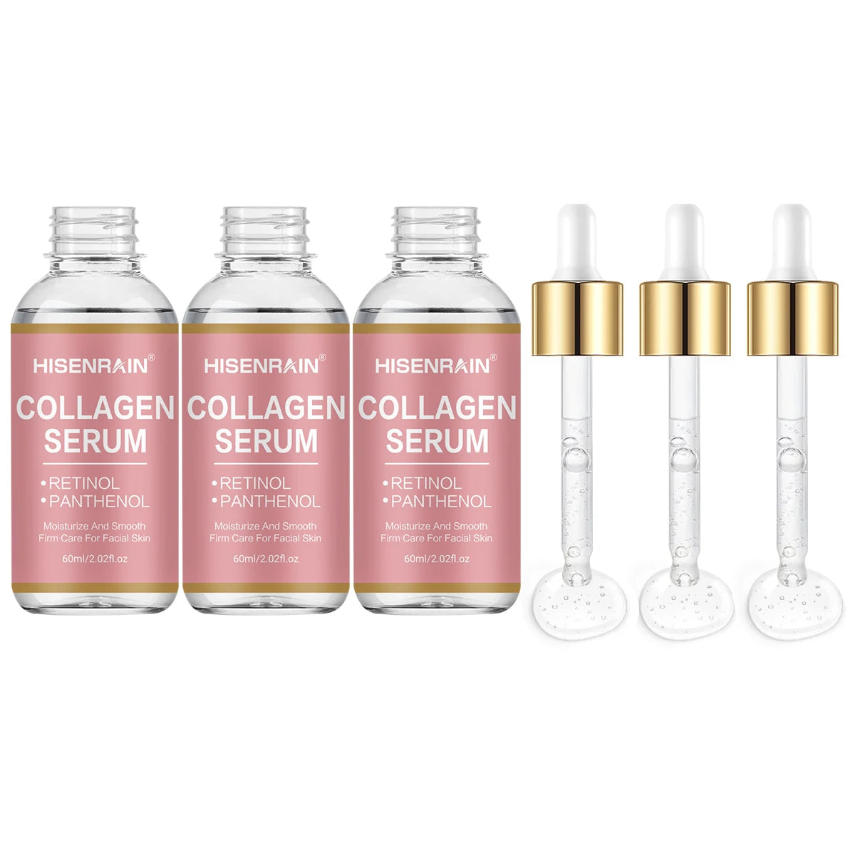 HISENRAIN Collagen Face Serum – Anti-Aging & Hydrating Gift Set Collagen Face Serum Oasis Select 30ml-3pcs