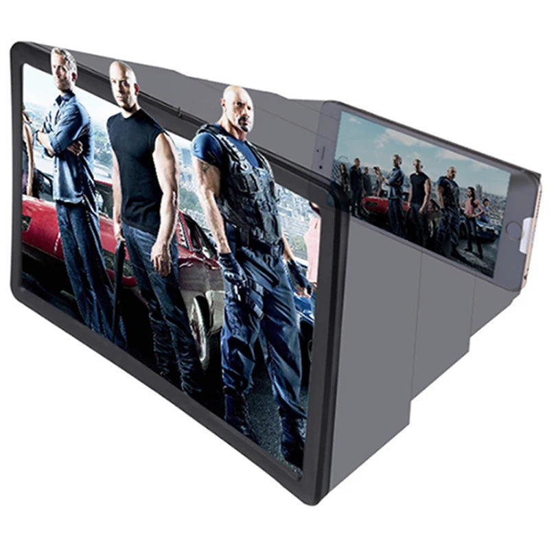Phone Screen Magnifier HD Blue Light Blocking Desktop Magnifying Stand for Phone Live Streaming Video Watching Eye Protection Oasis Select