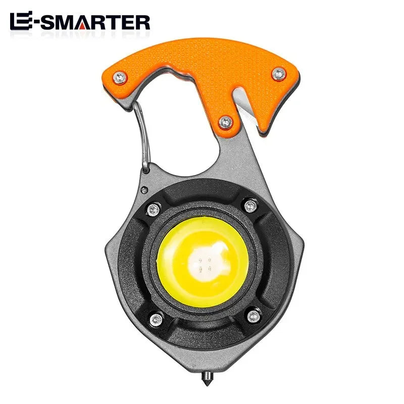 Multifunctional Portable Highlighting Light Type-c Fast Charging Large Capacity Battery Life Keychain Lamp COB Flashlight Oasis Select