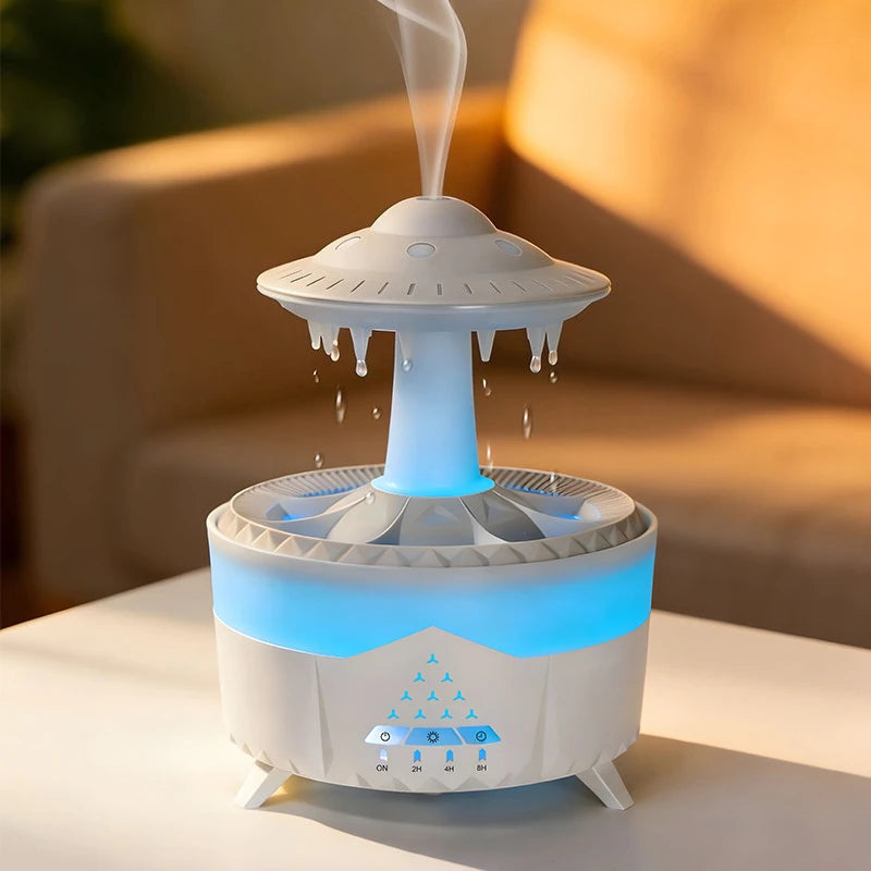 Simulation UFO Shaped Essential Oil Humidification Aroma Machine Colorful Night Light Silent Intelligent Aromatherapy Machine Oasis Select