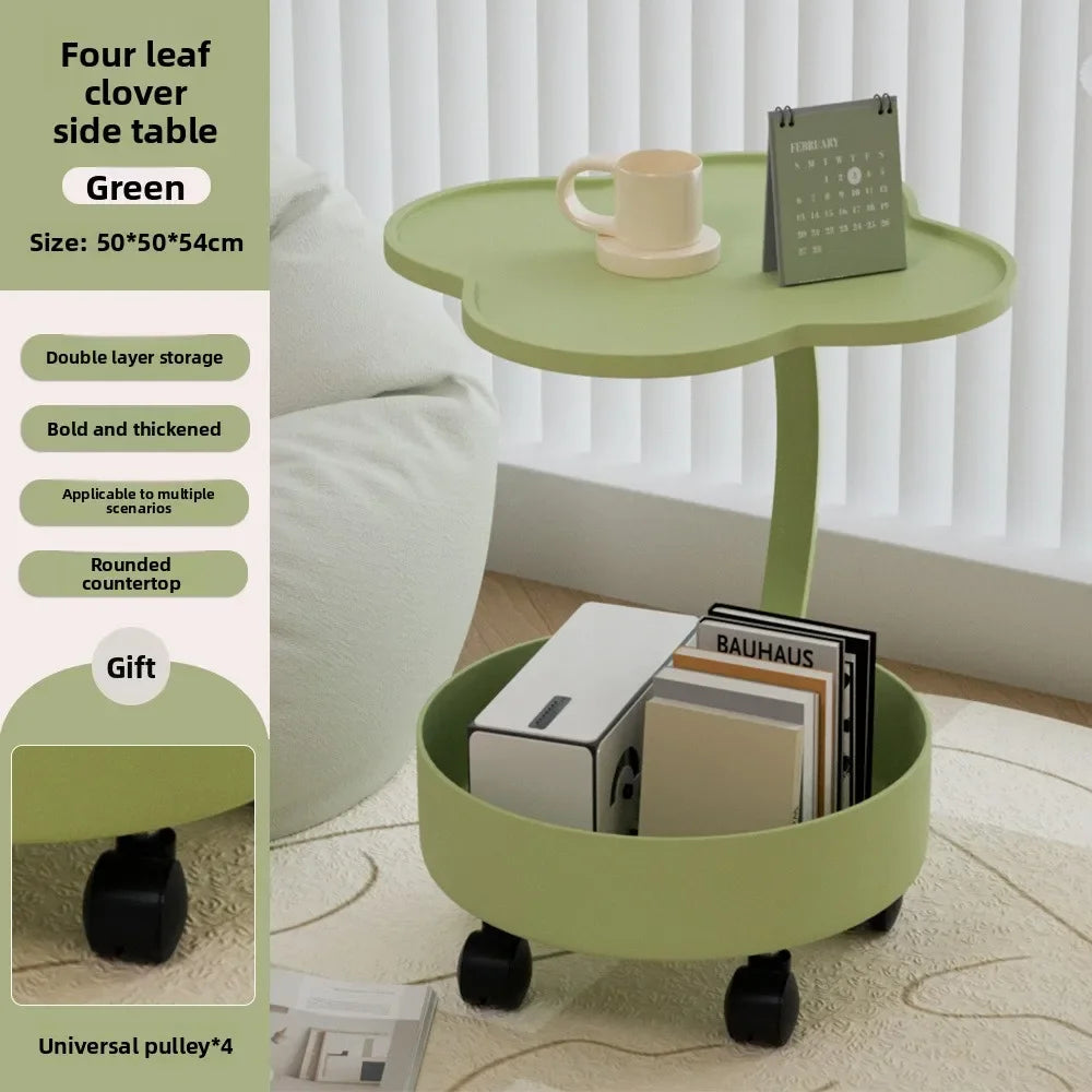 Side few Double sofa side cabinet Table mobile shelf Small coffee table Oasis Select Matcha Green-2
