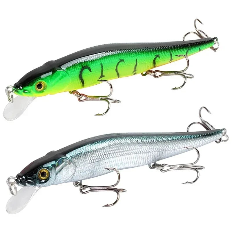 1/2pcs Fishing Lure 11.5cm/14g Minnow Crankbait Wobblers 3D Eyes Perch Artificial Bait Pike Carp Bait Swim Bait Fishing Pesca Oasis Select
