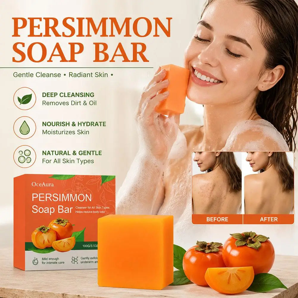 Persimmon & Green Tea Handmade Soap Bar – Face & Body Handmade Soap Bar Oasis Select