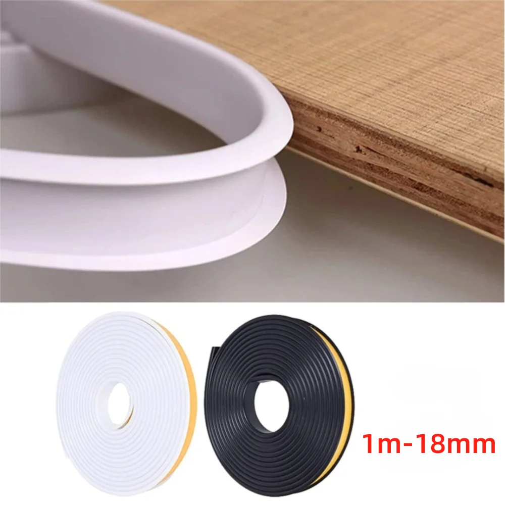 1M 18mm Width U Shaped Edge Guard Flexible Protector Trim Furniture Edging Strip Veneer Edge Sealing Tape Adhesive Edge Banding Oasis Select