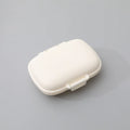 Portable 8-Compartment Sealed Medicine Box Moisture-Proof One Week Pill Box Packaging And Storage Wheat Medicine Box Oasis Select WHITE